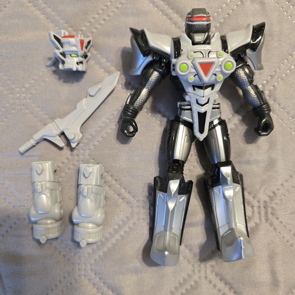 Vintage 2006 Bandai Power Rangers Operation Overdrive Black Sentinel Zord figure